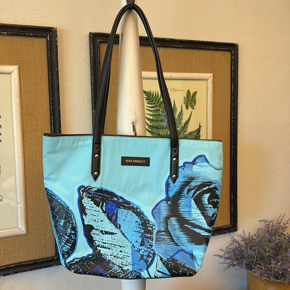 Vera Bradley blue Havana Ross tote